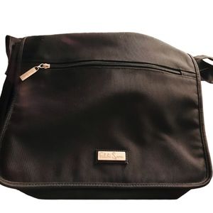 FALCHI SPORT black Microfiber UNISEX Commuter / computer Bag Lots of Pockets